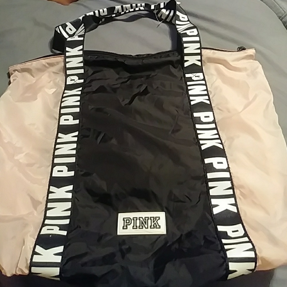 Pink windbreaker bag